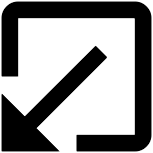 Triangle Minimize Window 1 Icon from Outlined Line - Material Pro Set
