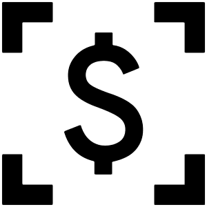 Money Scanner Icon from Outlined Line - Material Pro Set