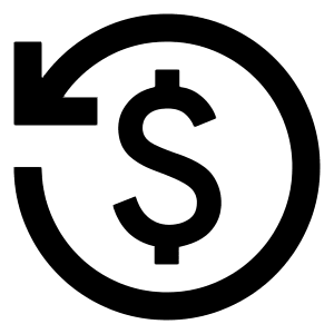 Refund Icon from Outlined Line - Material Pro Set
