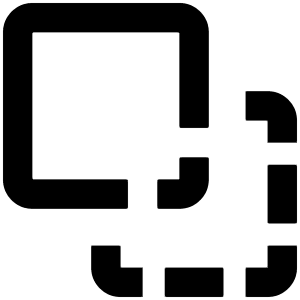 Pathfinder Minus Front Alt Icon from Outlined Line - Material Pro Set