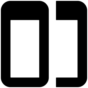 Split Horizontal Icon from Outlined Line - Material Pro Set