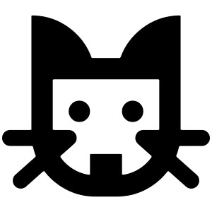Cat Icon from Outlined Line - Material Pro Set