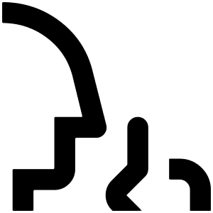 Quiet Zone Icon from Outlined Line - Material Pro Set