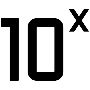 Exponent Number Icon from Outlined Line - Material Pro Set