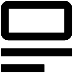 Insert Top Icon from Outlined Line - Material Pro Set