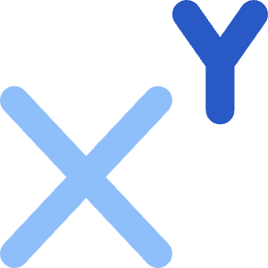 Exponent Base Icon from Core Flat Set