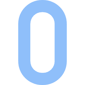 Number Zero Icon from Core Flat Set