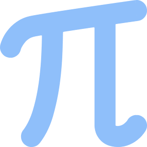 Pi Symbol Icon from Core Flat Set