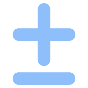 Plus Minus 2 Icon from Core Flat Set