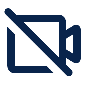 Camcorder Off Line Icon from Mingcute Line Set