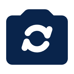 Camera Rotate Fill Icon from Mingcute Fill Set