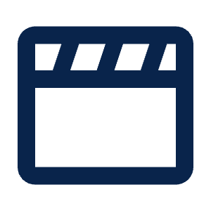 Clapperboard Line Icon from Mingcute Line Set