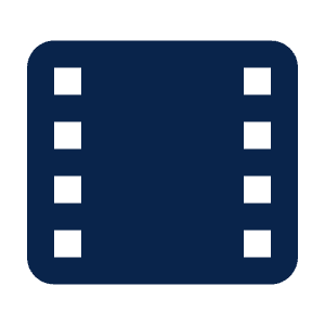 Film Fill Icon from Mingcute Fill Set