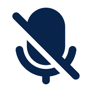 Mic Off Fill Icon from Mingcute Fill Set