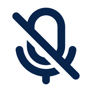 Mic Off Line Icon from Mingcute Line Set