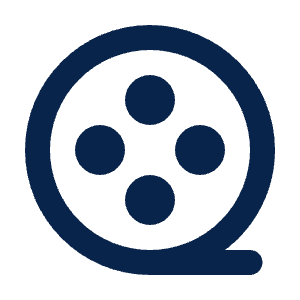 Movie Line Icon from Mingcute Line Set