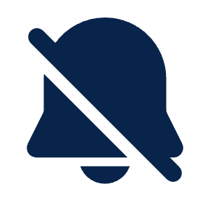 Notification Off Fill Icon from Mingcute Fill Set