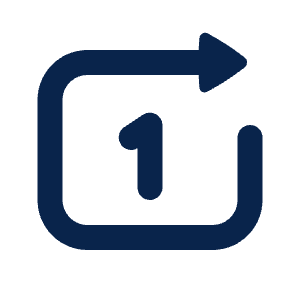 Repeat One Line Icon from Mingcute Line Set