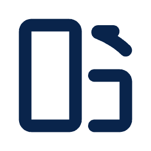 Rotate To Vertical Line Icon from Mingcute Line Set