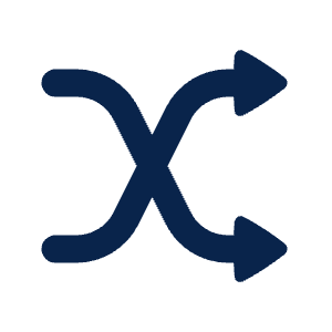 Shuffle Line Icon from Mingcute Line Set