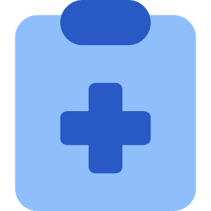 Checkup Medical Report Clipboard Icon from Core Flat Set