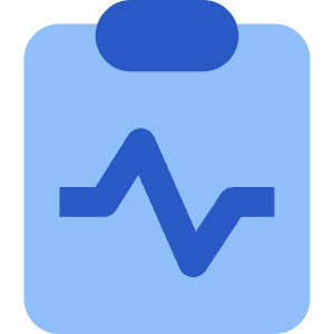 Heart Rate Clipboard Icon from Core Flat Set