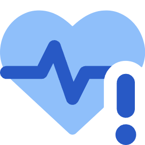 Heart Rate Pulse Alert Icon from Core Flat Set