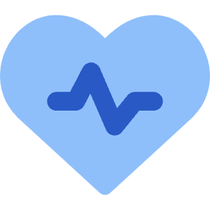 Heart Rate Pulse Graph Icon from Core Flat Set
