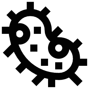 Bacteria Organism Icon from Atlas Line Set