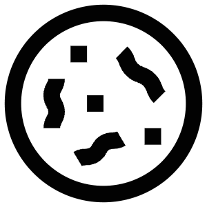 Bacteria View Icon from Atlas Line Set