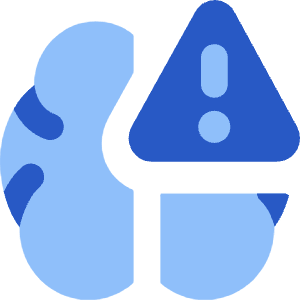 Brain Stroke Alert Icon from Core Flat Set