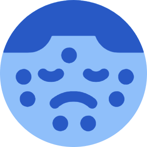 Chickenpox Icon from Core Flat Set