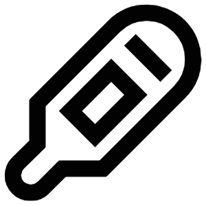 Digital Thermometer Icon from Atlas Line Set