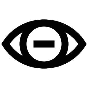 Eye Minus Icon from Atlas Line Set