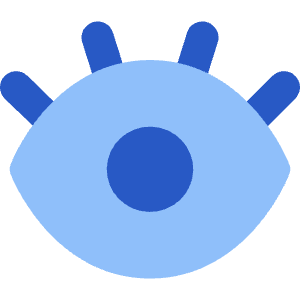 Eye Optic Icon from Core Flat Set