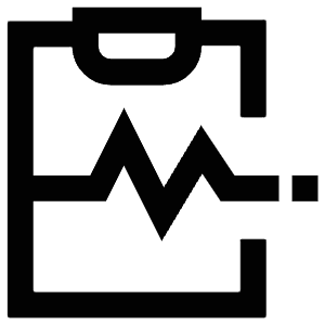 Heart Rate Clipboard Icon from Atlas Line Set