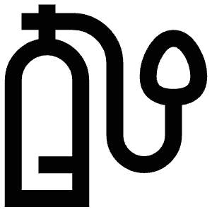 Oxygen Icon from Atlas Line Set