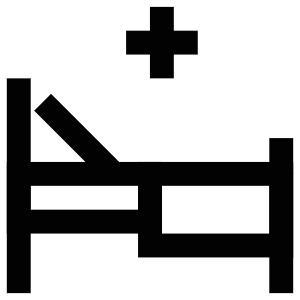 Plus Bed Icon from Atlas Line Set