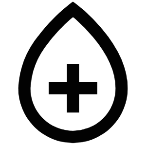 Plus Liquid Drop Icon from Atlas Line Set