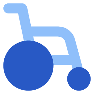 Wheelchair Icon from Core Flat Set