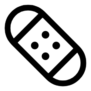 Adhesive Plaster 2 Icon from Solar Linear Set