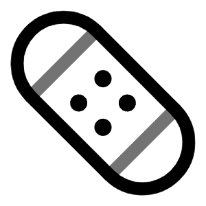 Adhesive Plaster 3 Icon from Solar Line Duotone Set