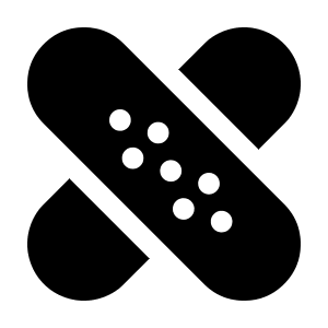 Adhesive Plaster Icon from Solar Bold Set