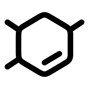 Benzene Ring Icon from Solar Linear Set