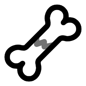 Bone Crack Icon from Solar Line Duotone Set