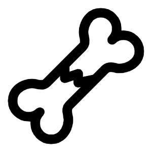 Bone Crack Icon from Solar Linear Set