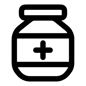 Jar Of Pills Icon from Solar Linear Set