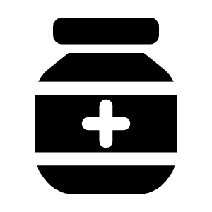 Jar Of Pills Icon from Solar Bold Set