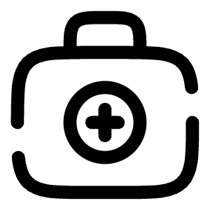 Medical Kit Icon from Solar Broken Set