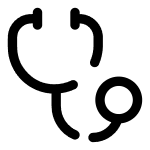 Stethoscope Icon from Solar Broken Set